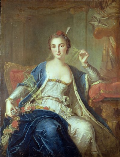 Portret van Juffrouw Marie Salle door Louis Michel van Loo